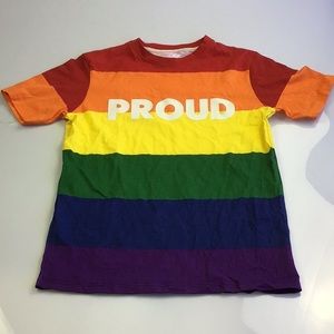 Aussie Bum men’s T-shirt pride rainbow multicolor size M